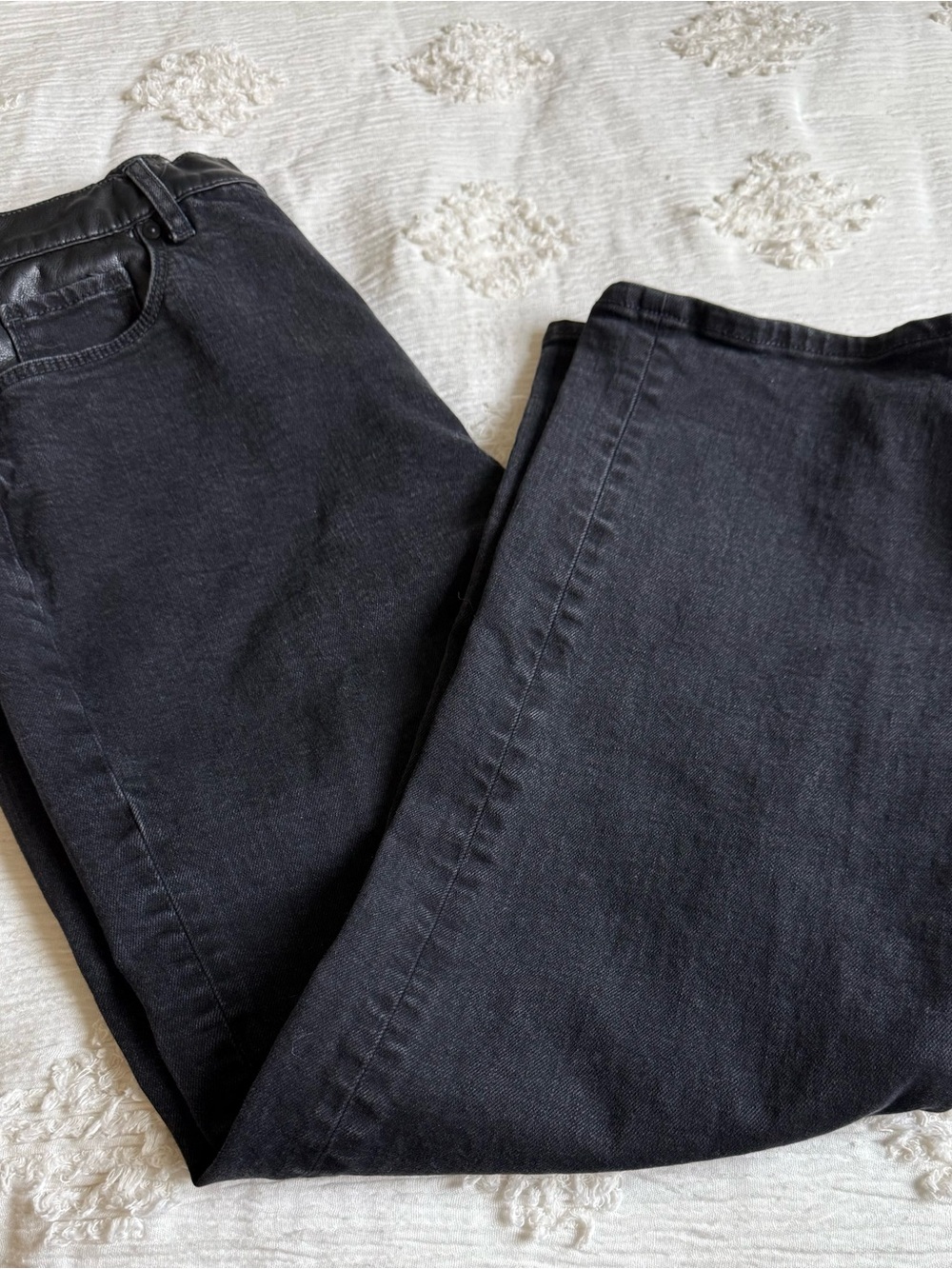 LOFT Straight Leg Black Jeans